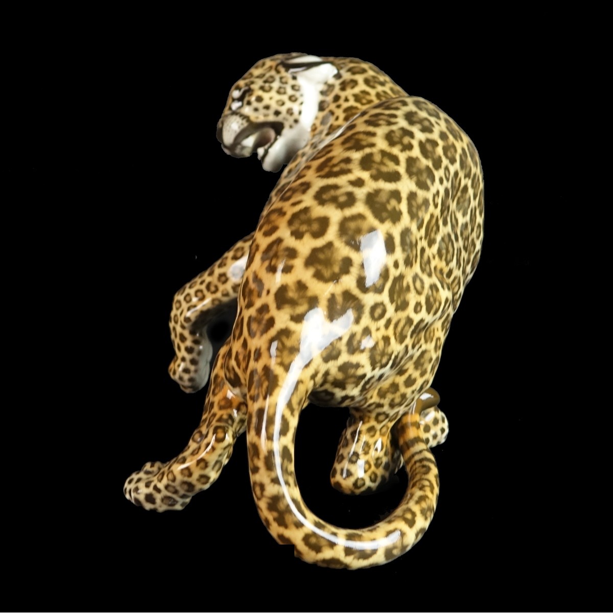 Nyphemburg Porcelain Leopard Figurine