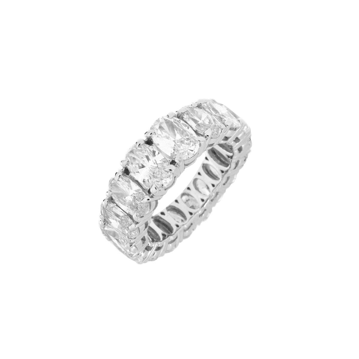 Diamond and 18K Eternity Band