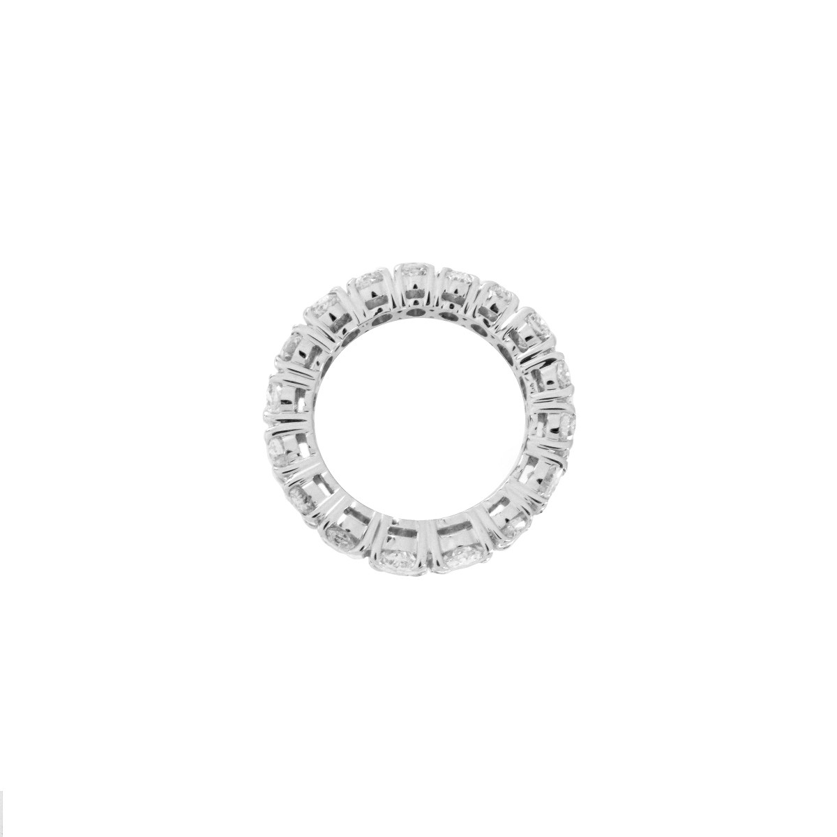 Diamond and 18K Eternity Band