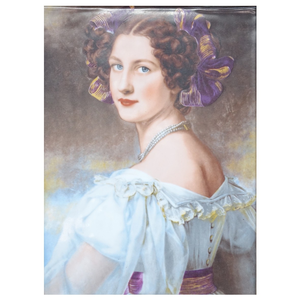 R.P.M. Hand Painted Porcelain Plaque