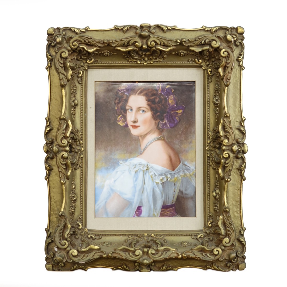 R.P.M. Hand Painted Porcelain Plaque