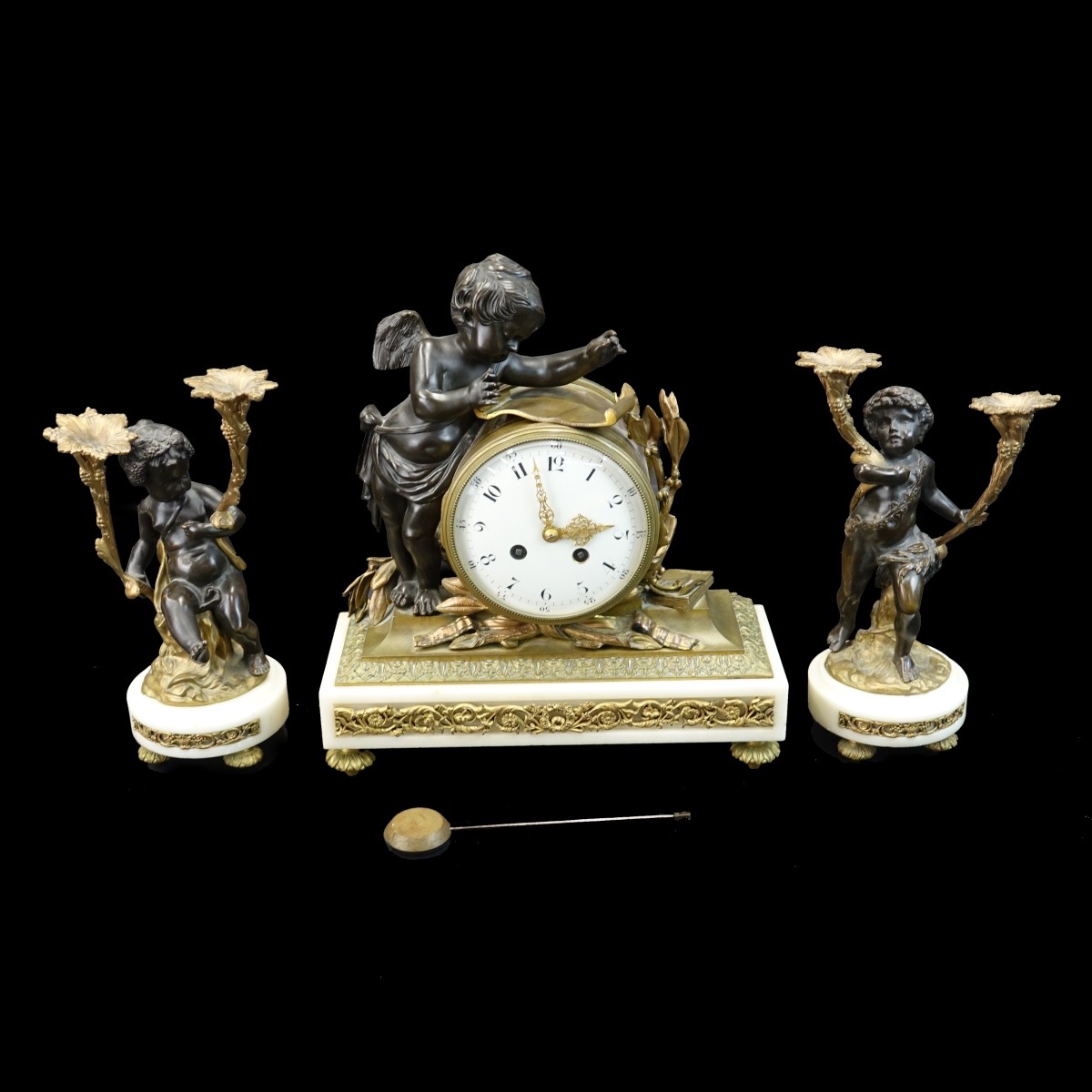 Antique French Clock Set