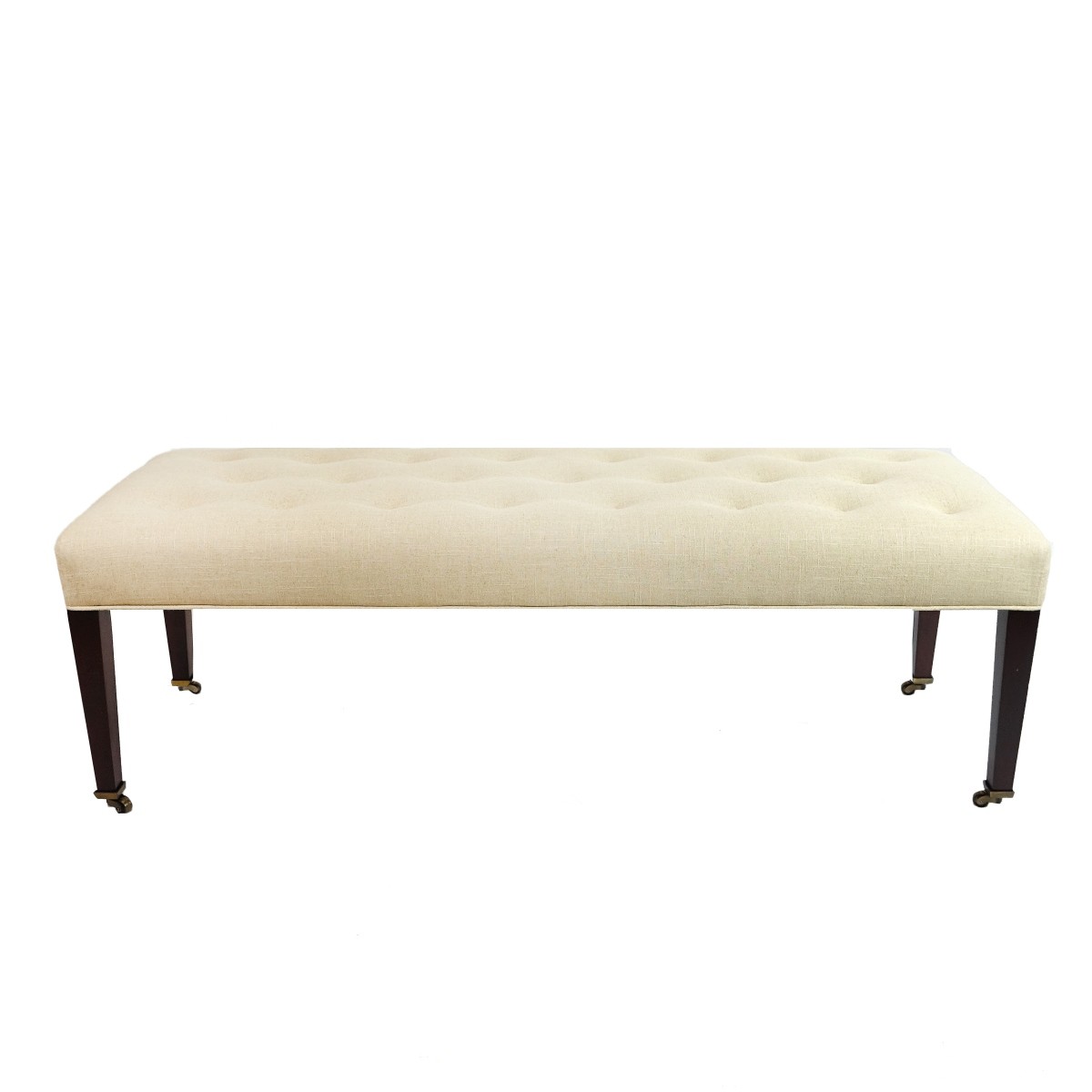 Modern Wood and Upholstered Bench