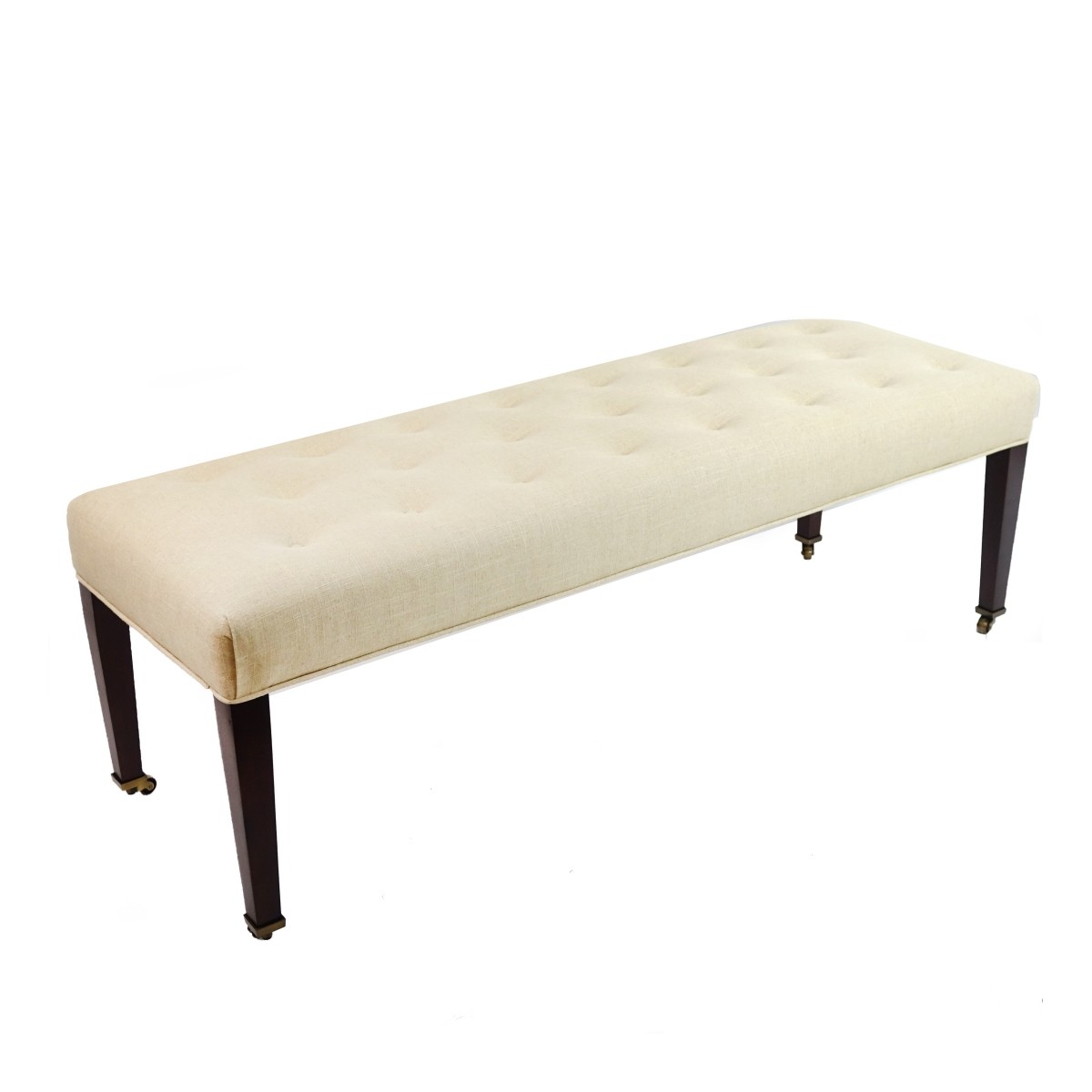 Modern Wood and Upholstered Bench
