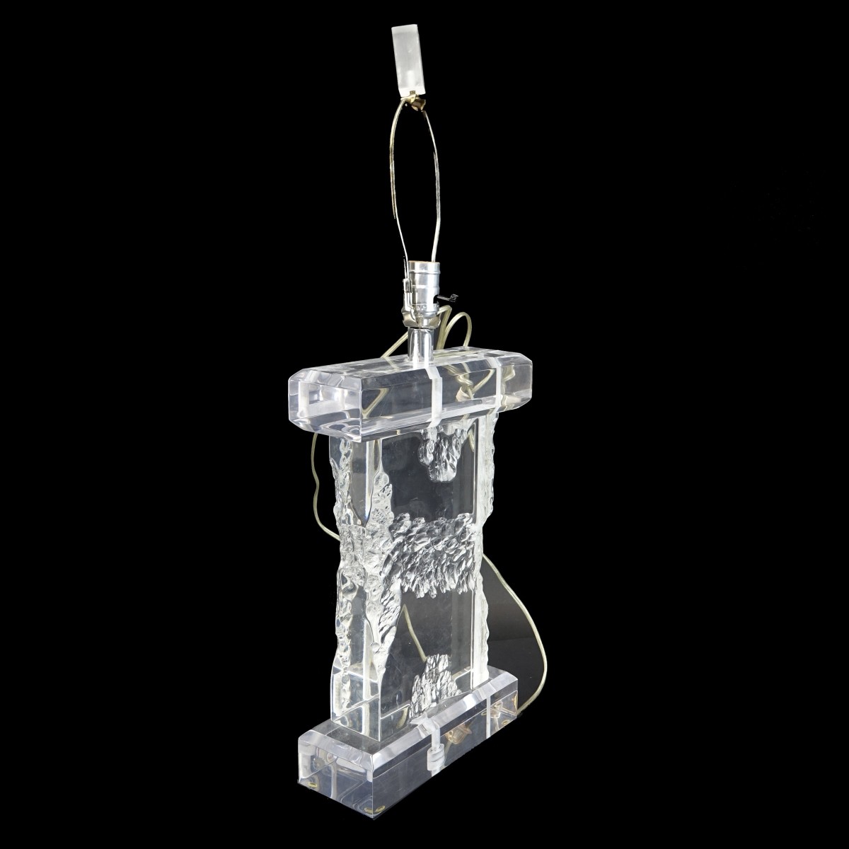 Hollywood Regency Style Lucite Lamp