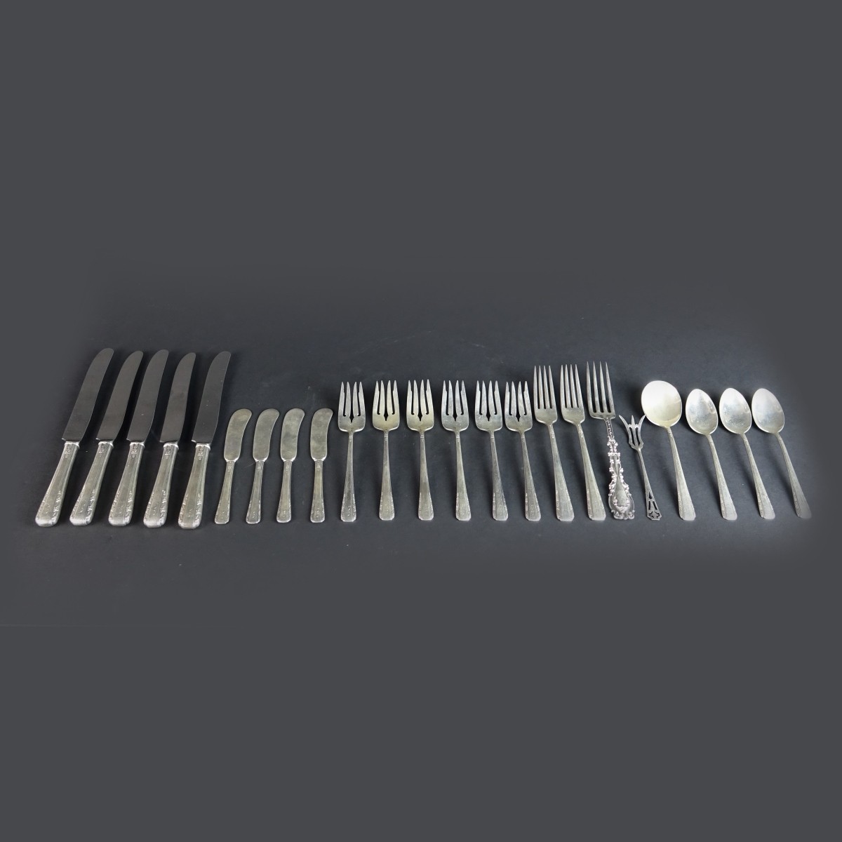 Twenty Three (23) Sterling Silver Tableware