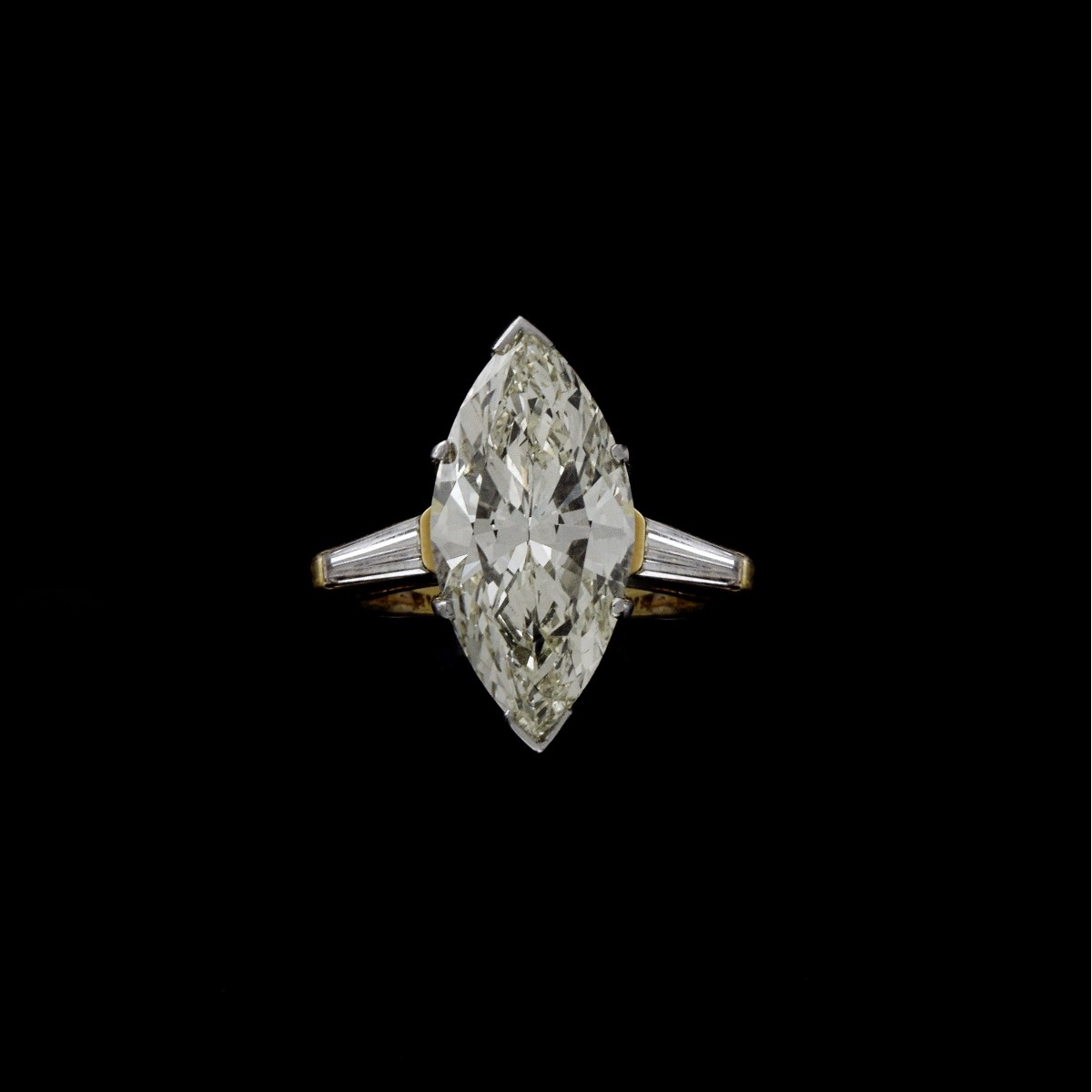 6.75 Carat Diamond and 18K Ring