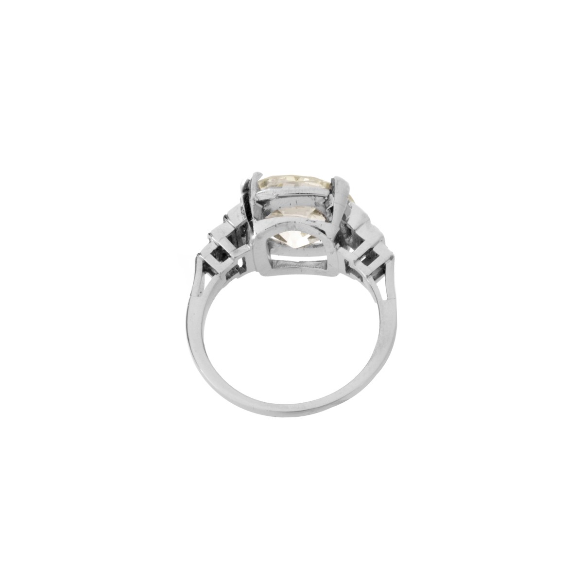 GIA Diamond and Platinum Ring