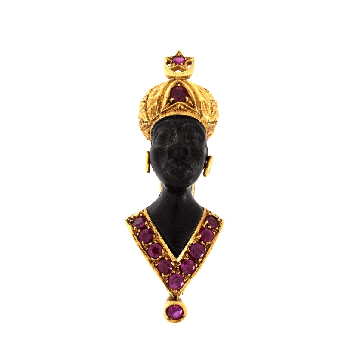 Vintage Nardi Blackamoor Brooch