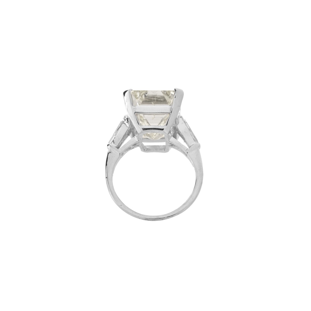 GIA Diamond and Platinum Ring