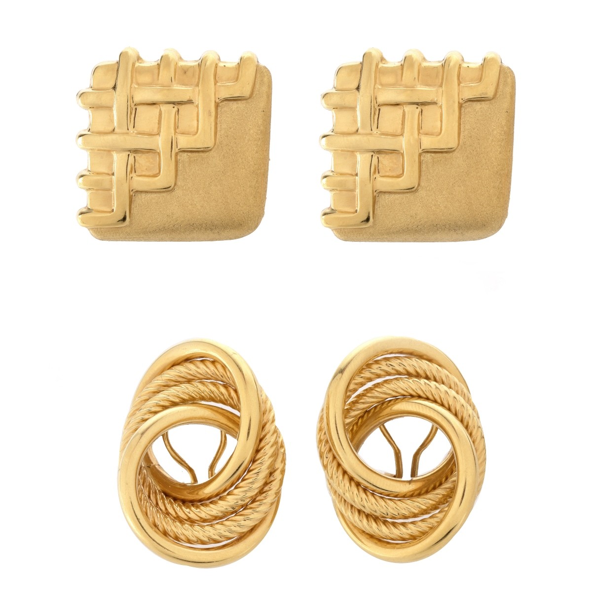 Two Pair 14K Earrings