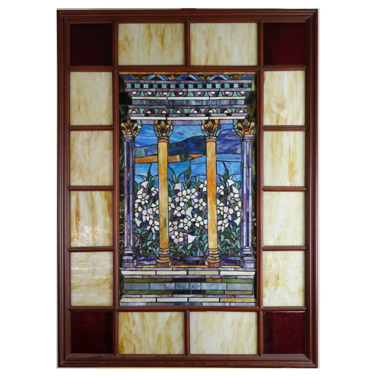 Large 20th C. Stained Glass Window