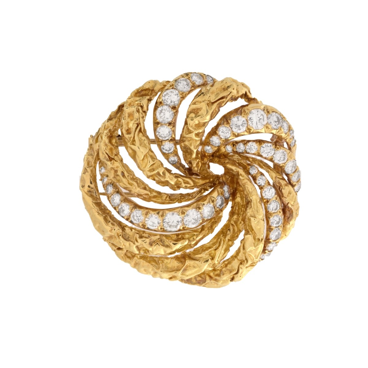 Dior Diamond and 18K Brooch