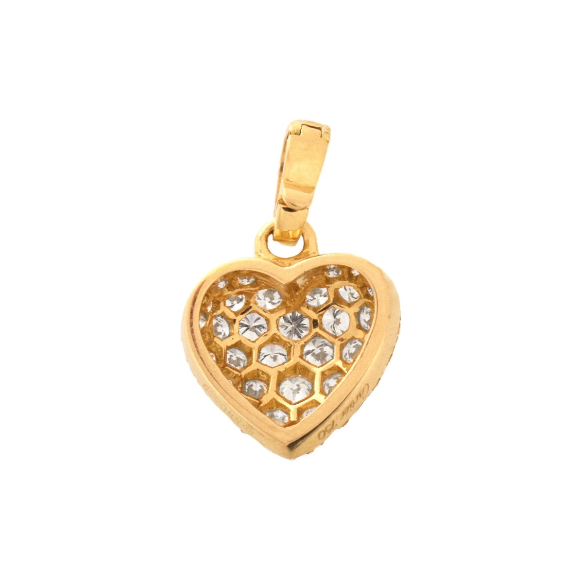 Cartier Diamond and 18K Heart Pendant