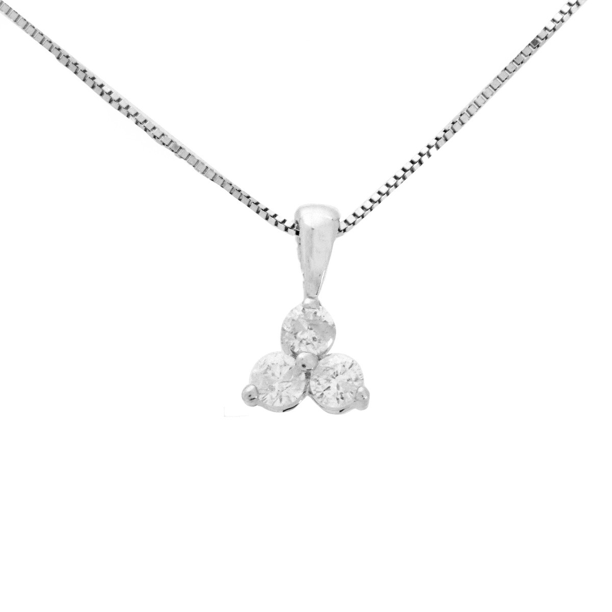 Diamond and 14K Necklace