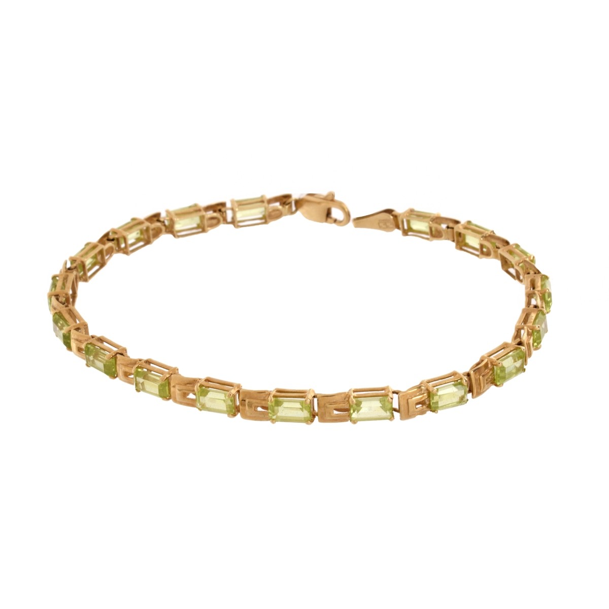 Peridot and 14K Bracelet