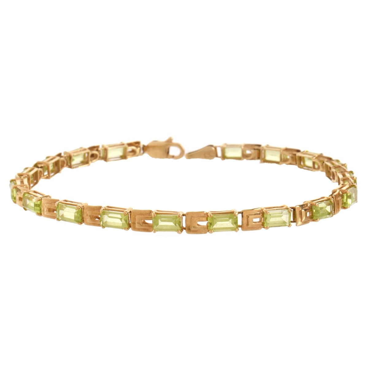 Peridot and 14K Bracelet