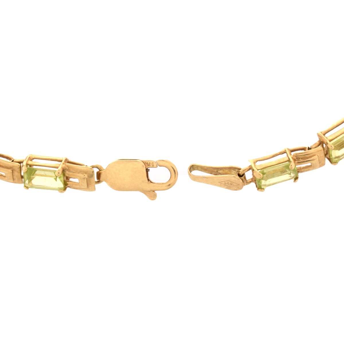 Peridot and 14K Bracelet