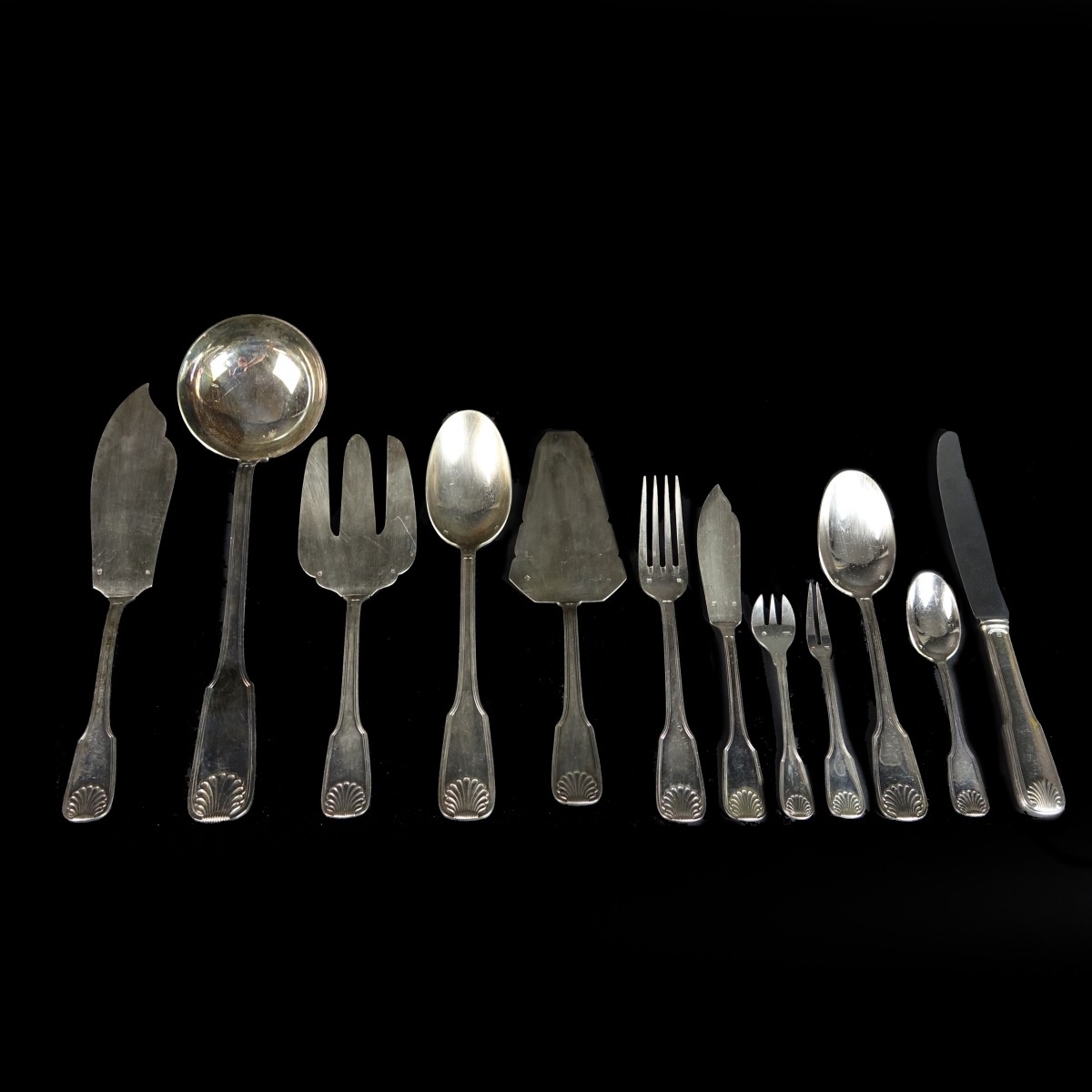 Large Silverplate Flatware Service