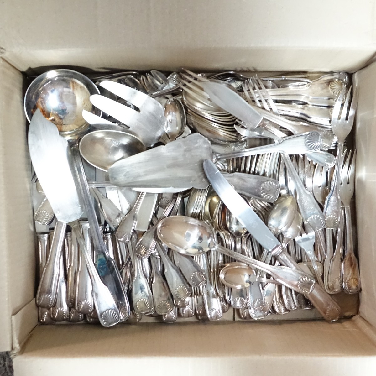 Large Silverplate Flatware Service