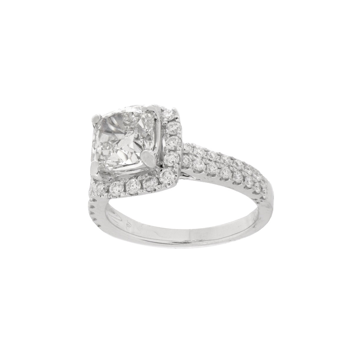 GIA Diamond and 18K Ring