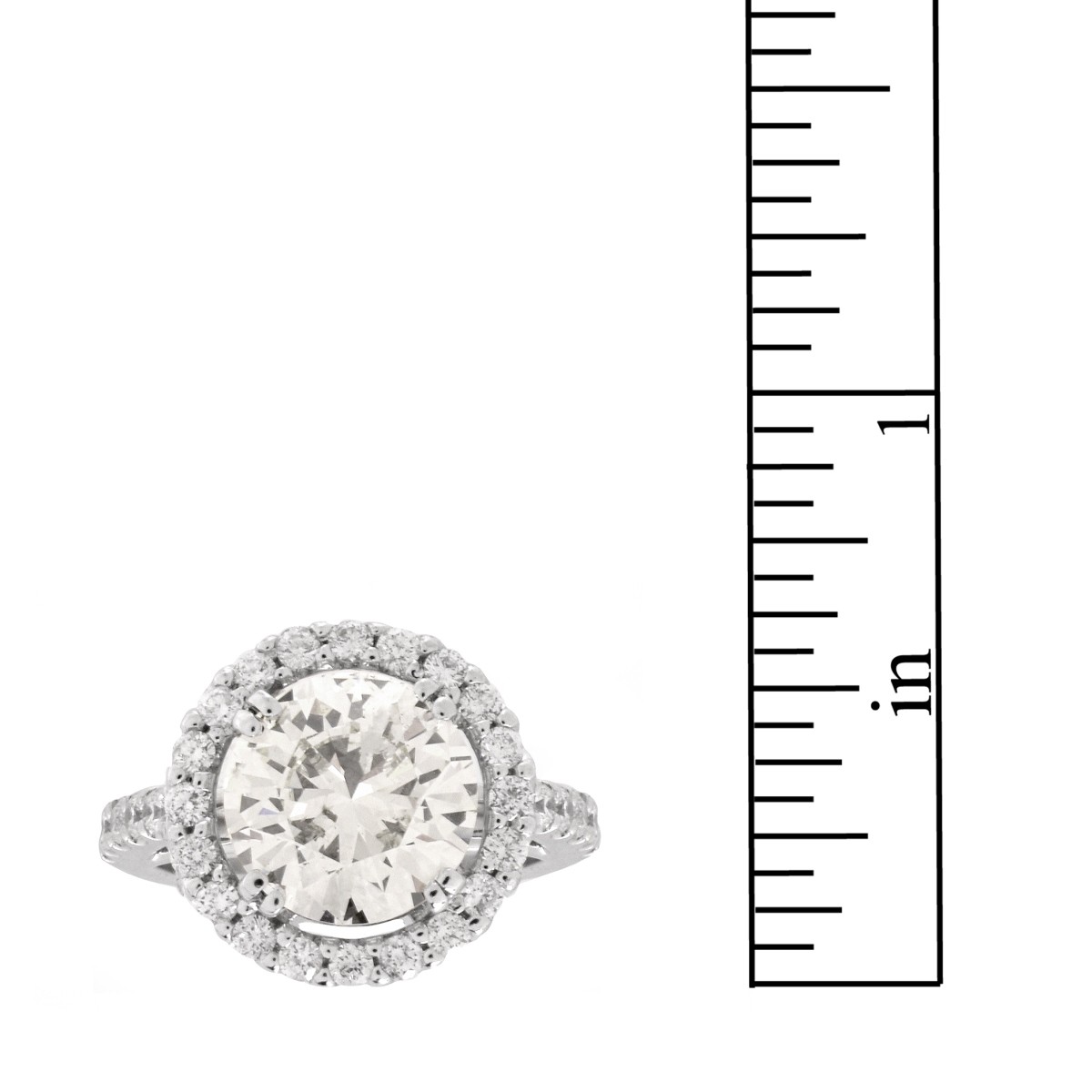 4.05 ct Diamond and 14K Ring