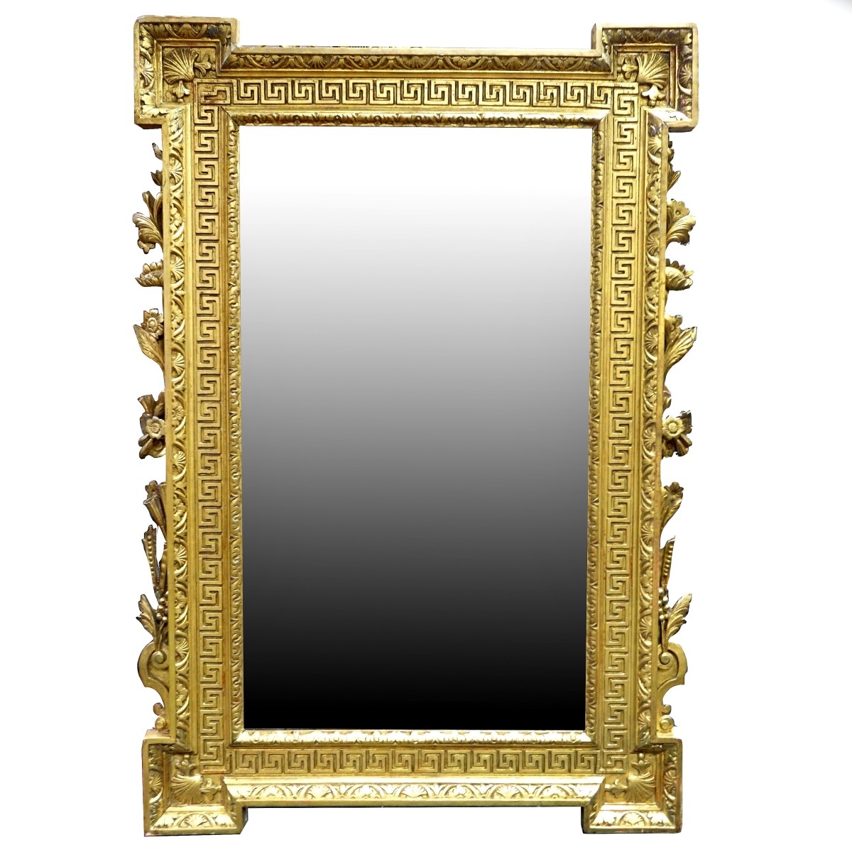 Antique Neoclassical Style Giltwood Mirror