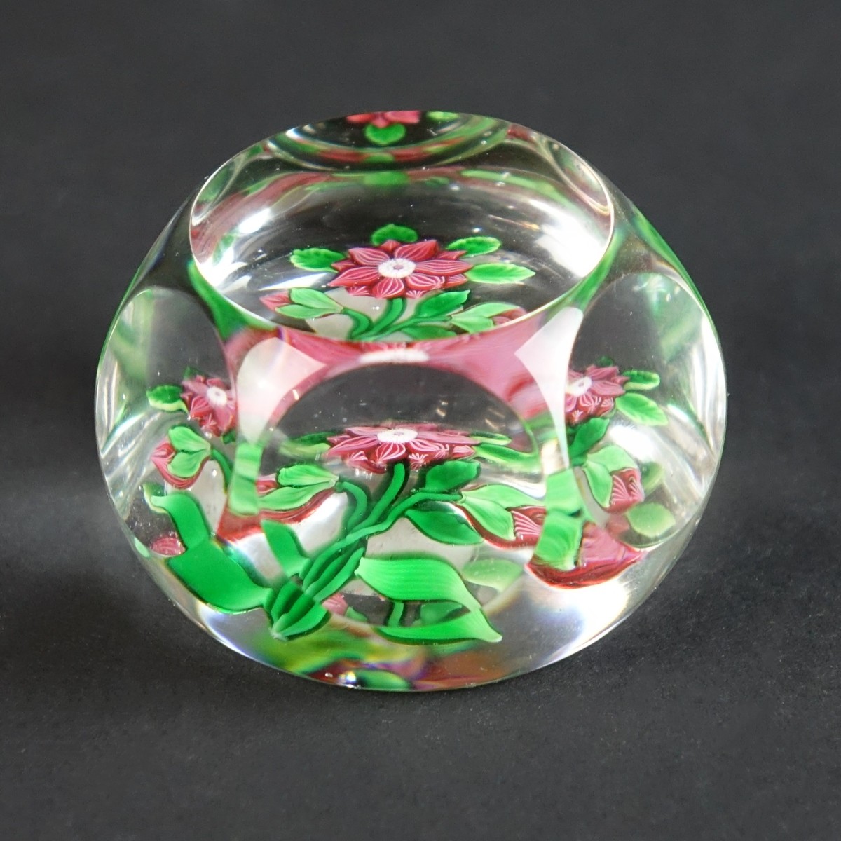 Antique Baccarat Faceted Paperweight