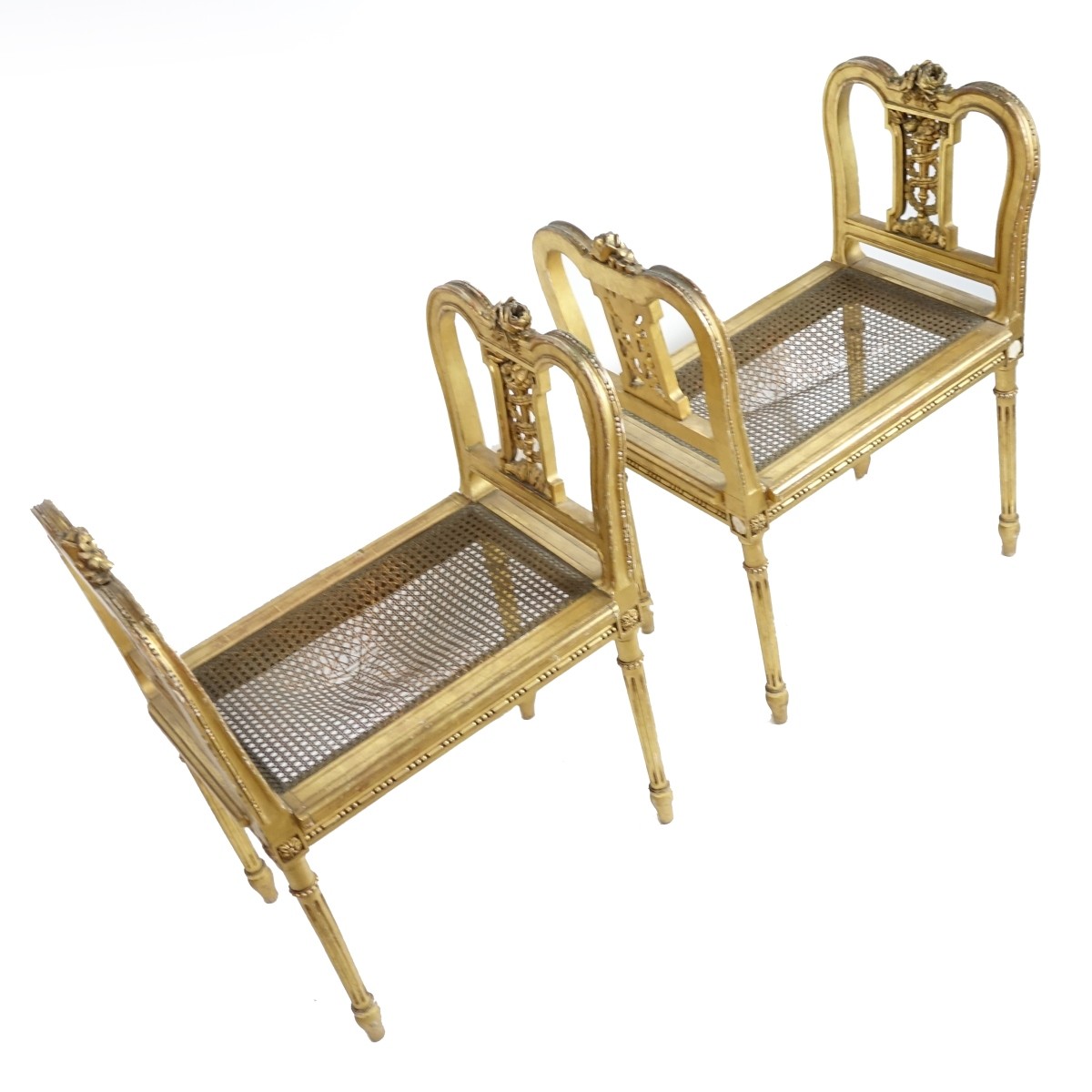 Pair of Louis XVI Style Benches