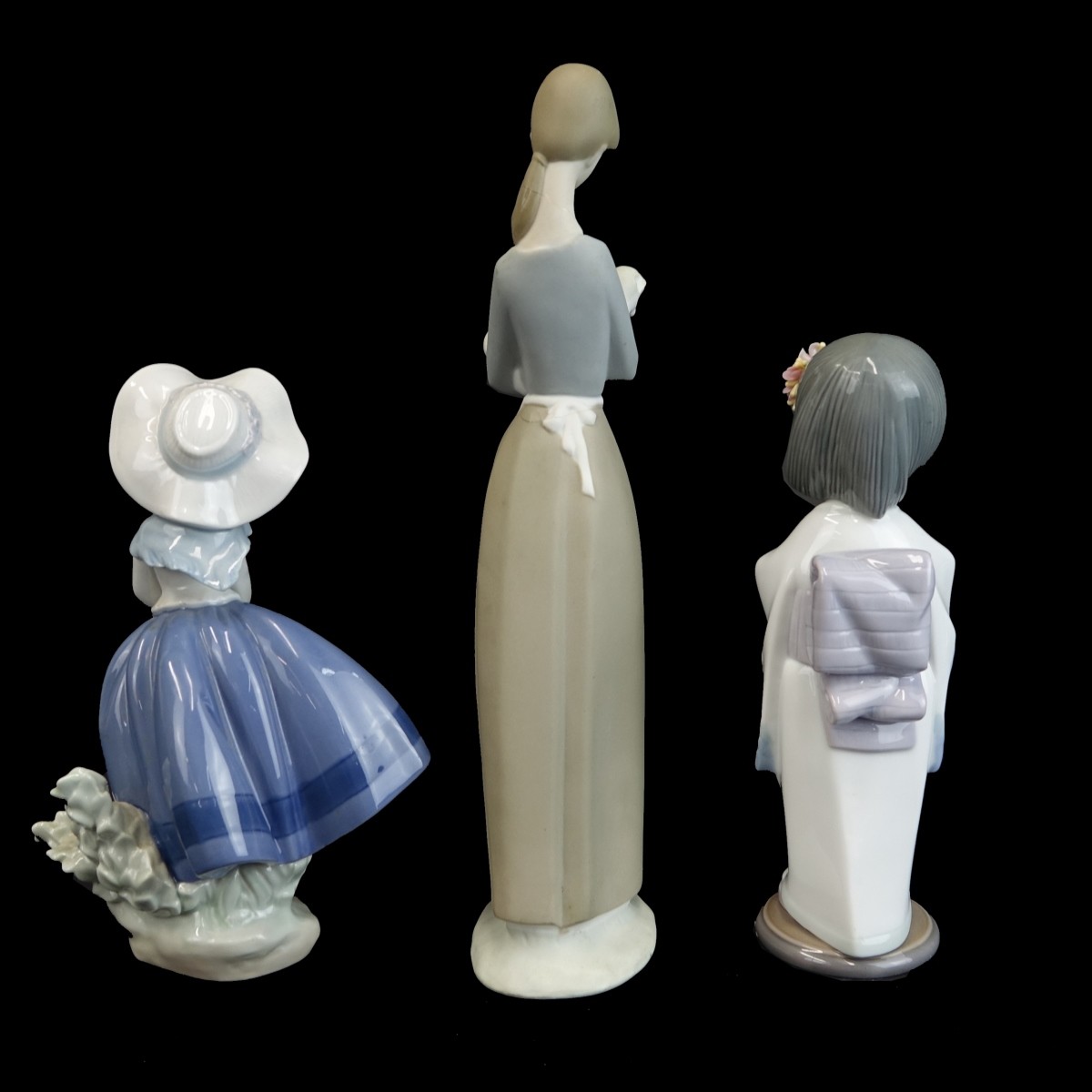 Three (3) Lladro Porcelain Figurines