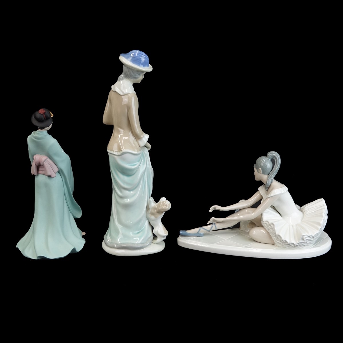 Three (3) Vintage Porcelain Figurines