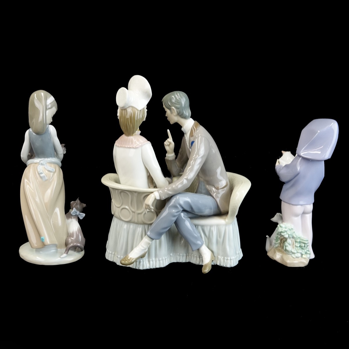 Three (3) Lladro Porcelain Figurines