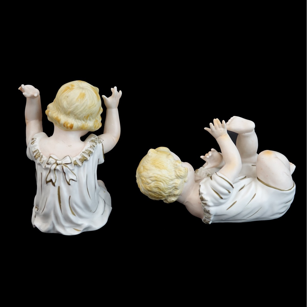 Two (2) Vintage Bisque Porcelain Babies