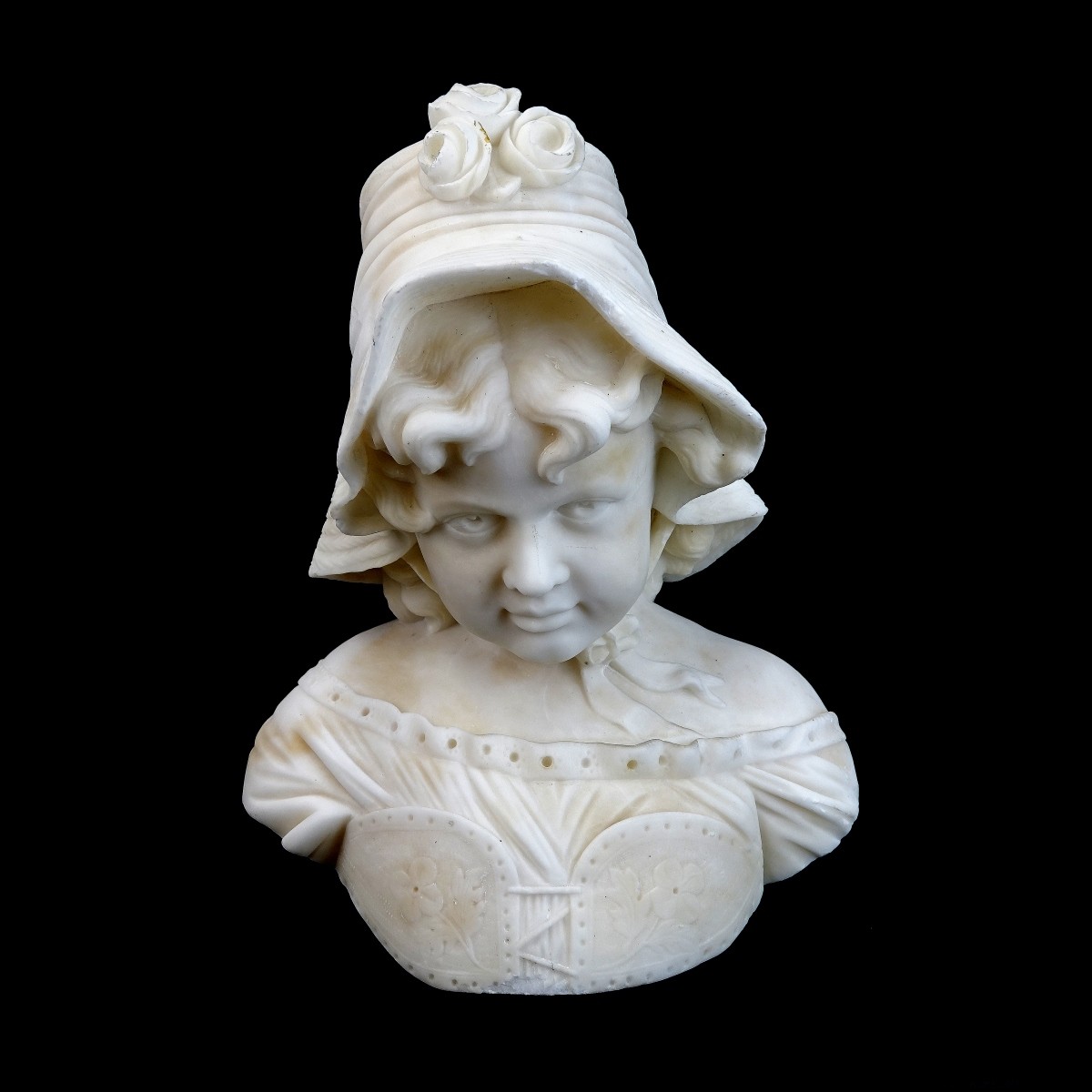 Vintage Art Nouveau Marble Bust