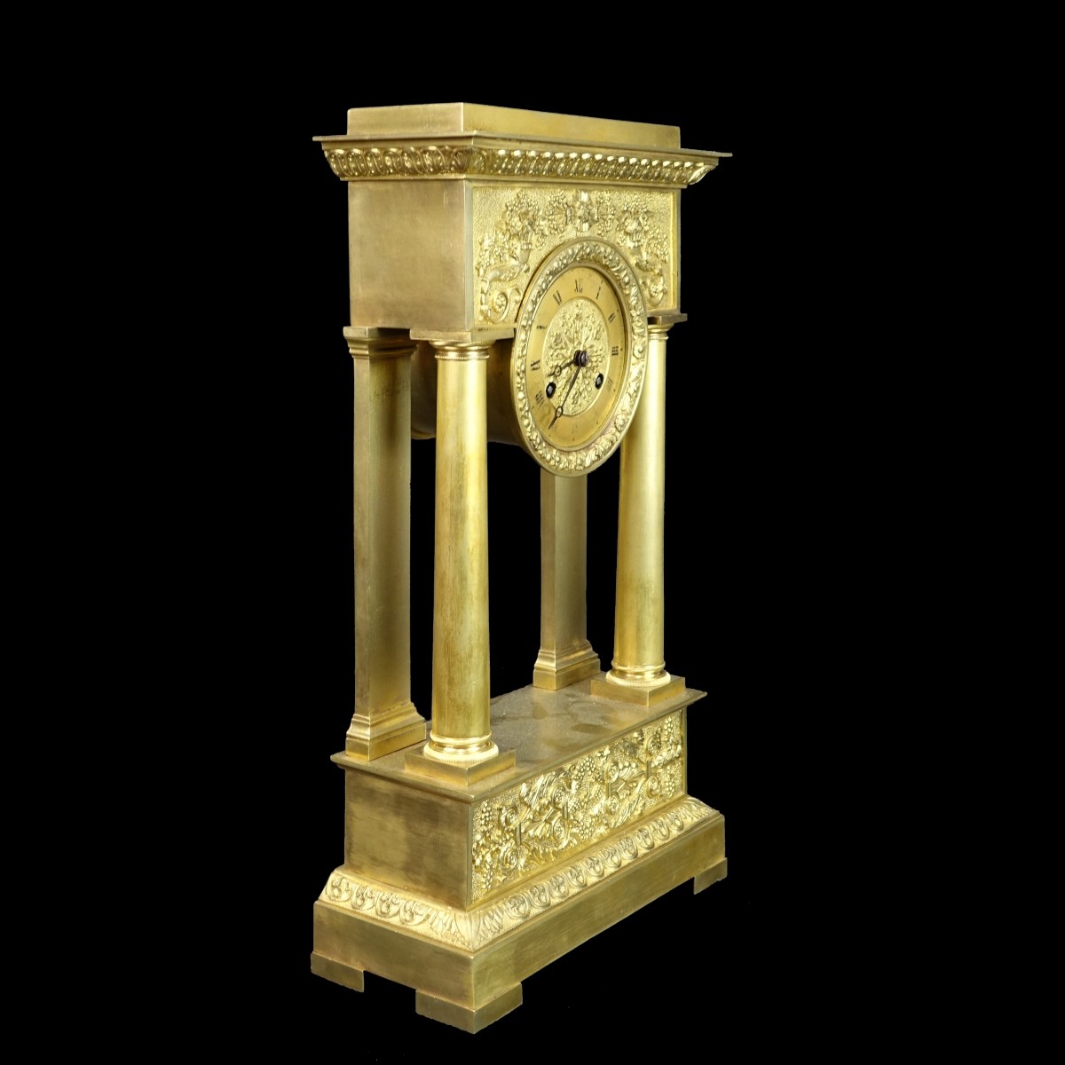 Antique Italian Neoclassical Style Mantle Clock