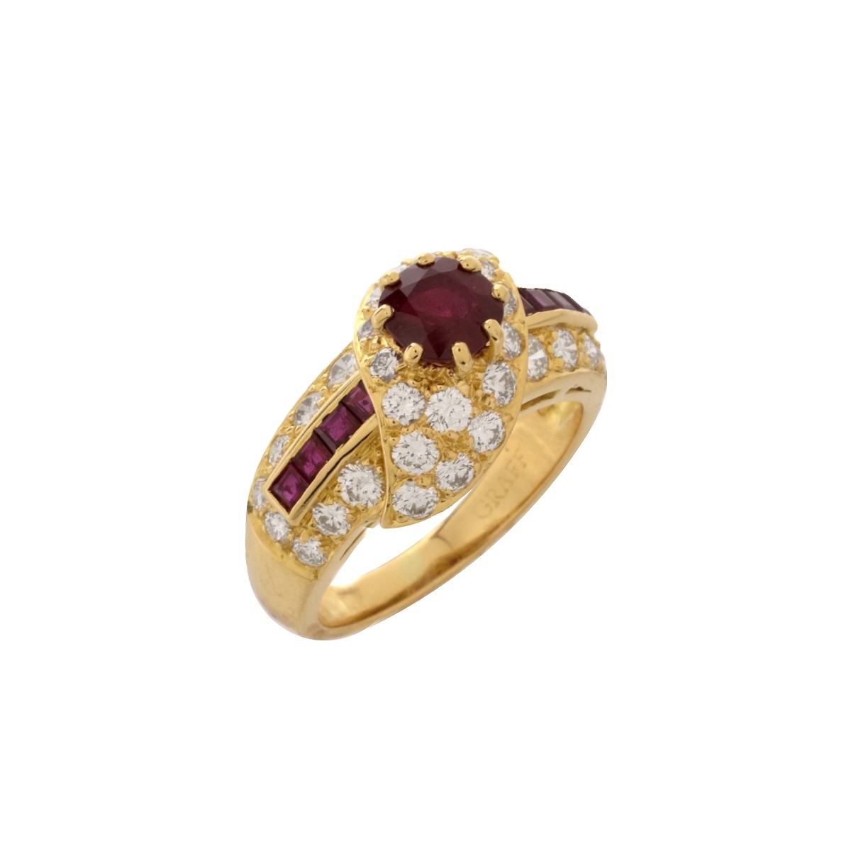 Graff Ruby, Diamond and 18K Ring