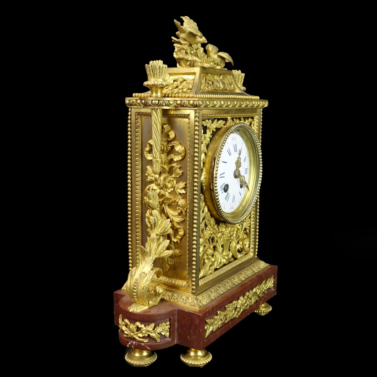 Antique French Louis XVI Style Mantle Clock