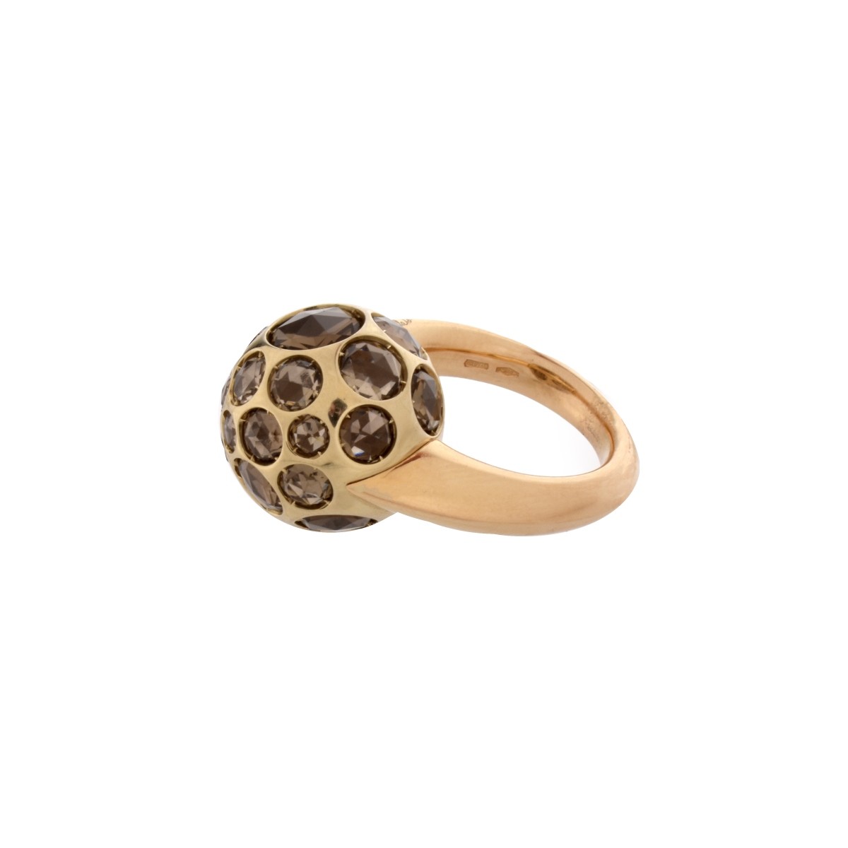 Pomellato Quartz and 18K Ring