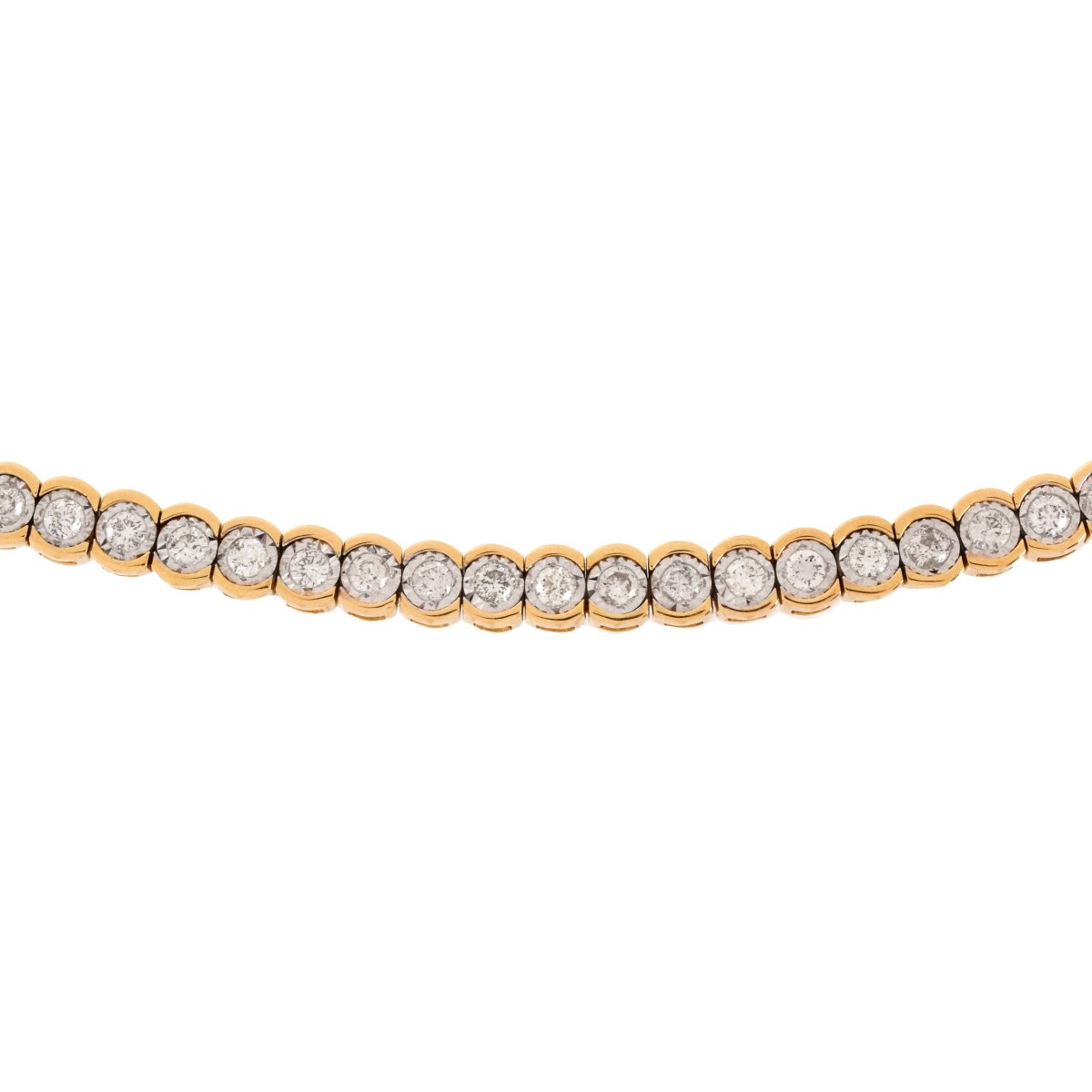 Diamond and 14K Bolo Bracelet