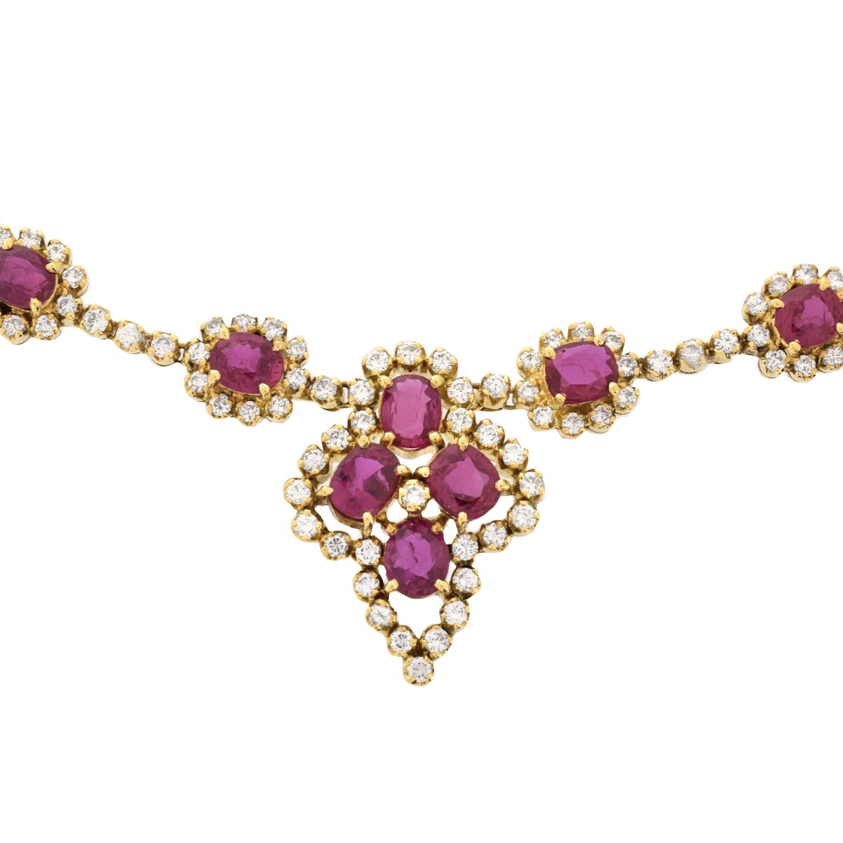 Ruby, Diamond and 18K Necklace