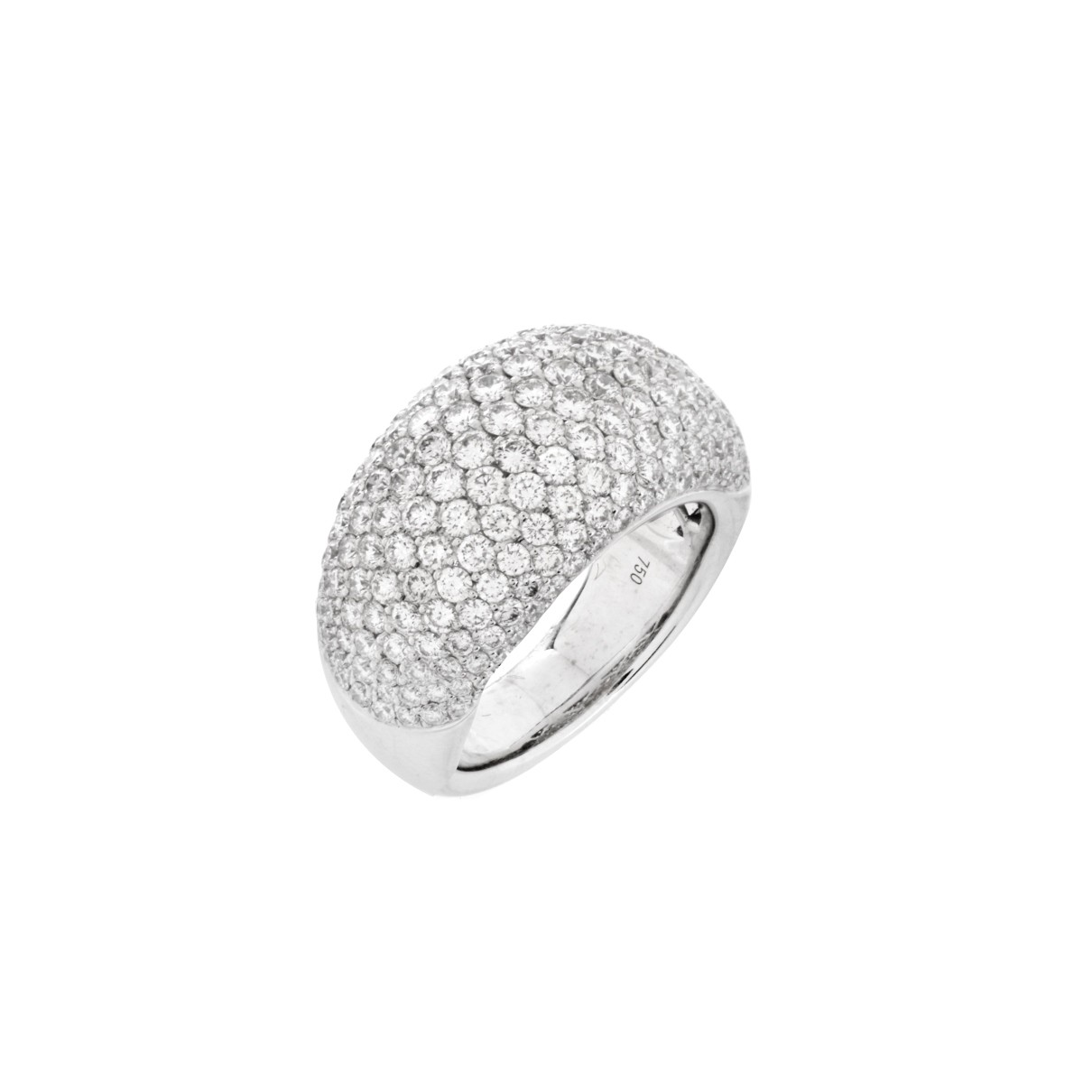 Cartier style Diamond and 18K Ring