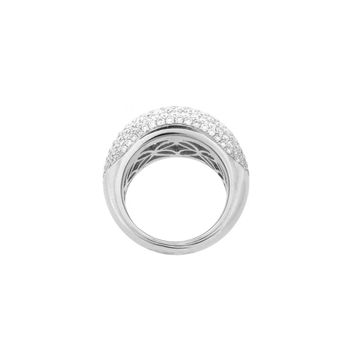 Cartier style Diamond and 18K Ring