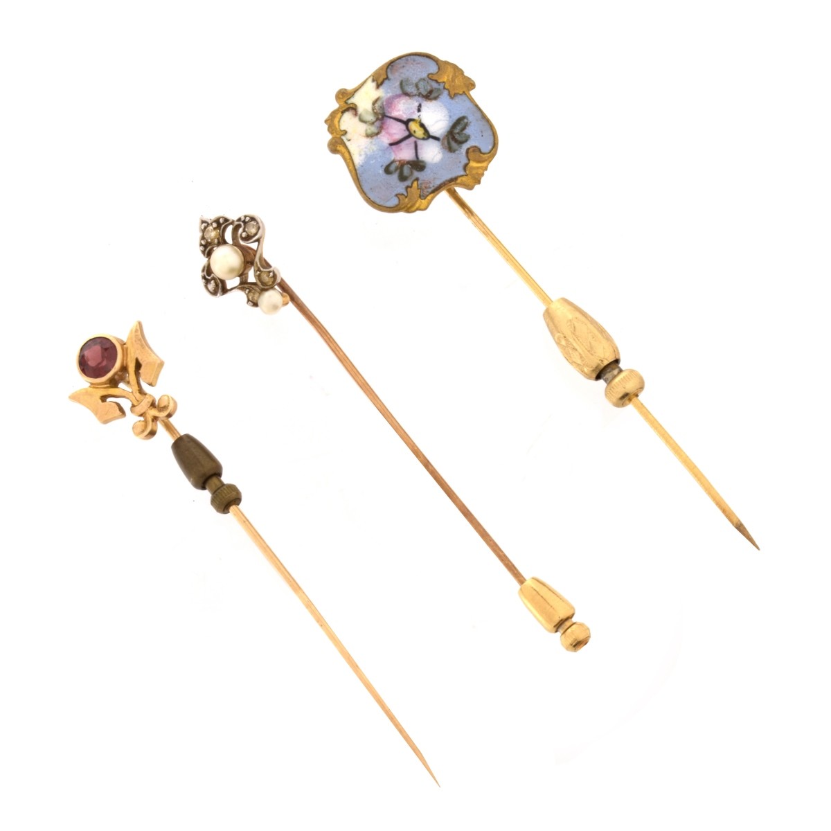 Three Antique Stick Pins