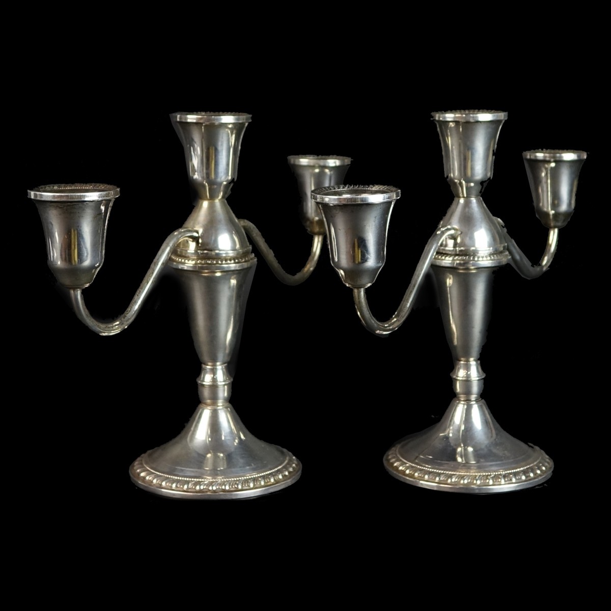 Pair of Duchin Creation Sterling Candelabra