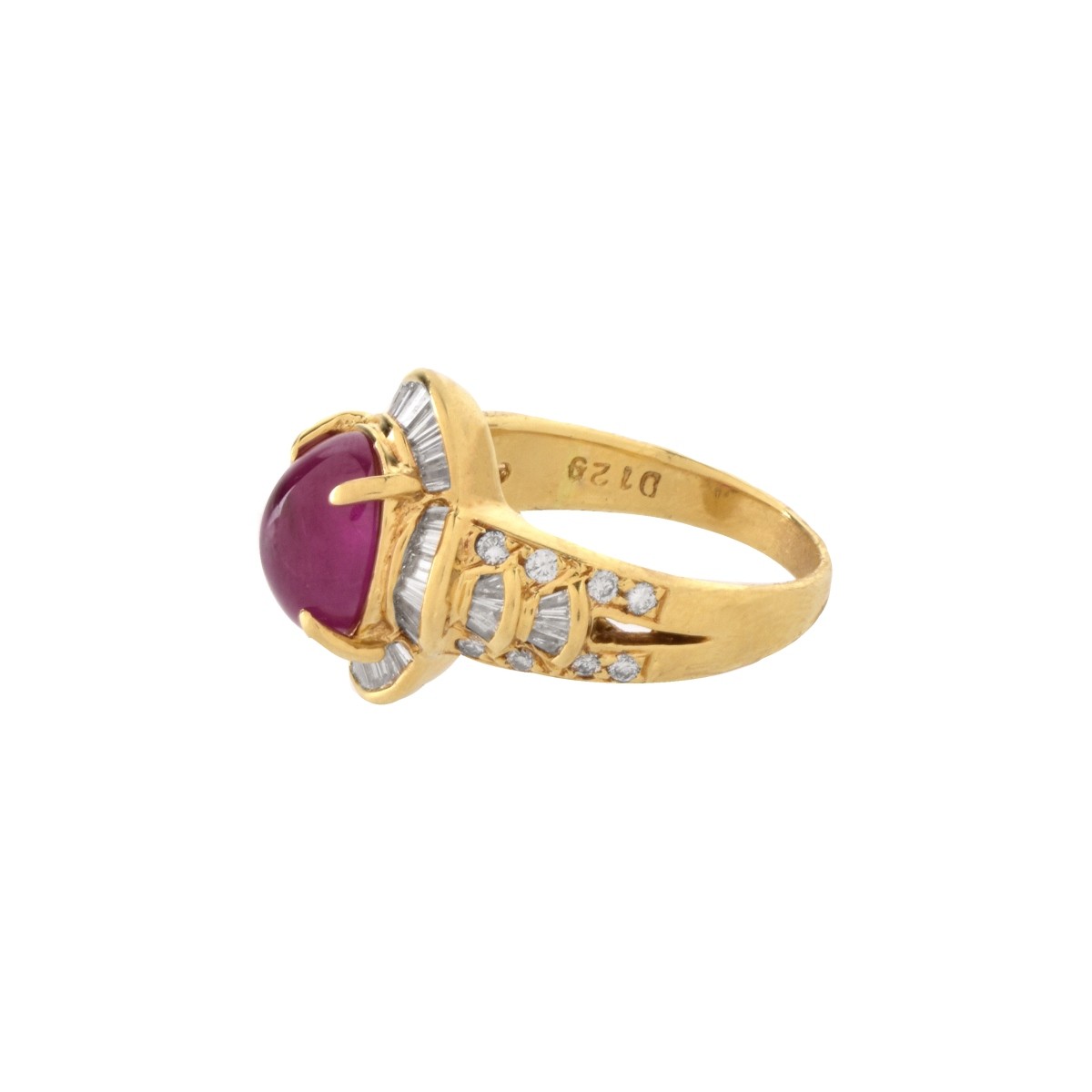 Ruby, Diamond and 18K Ring