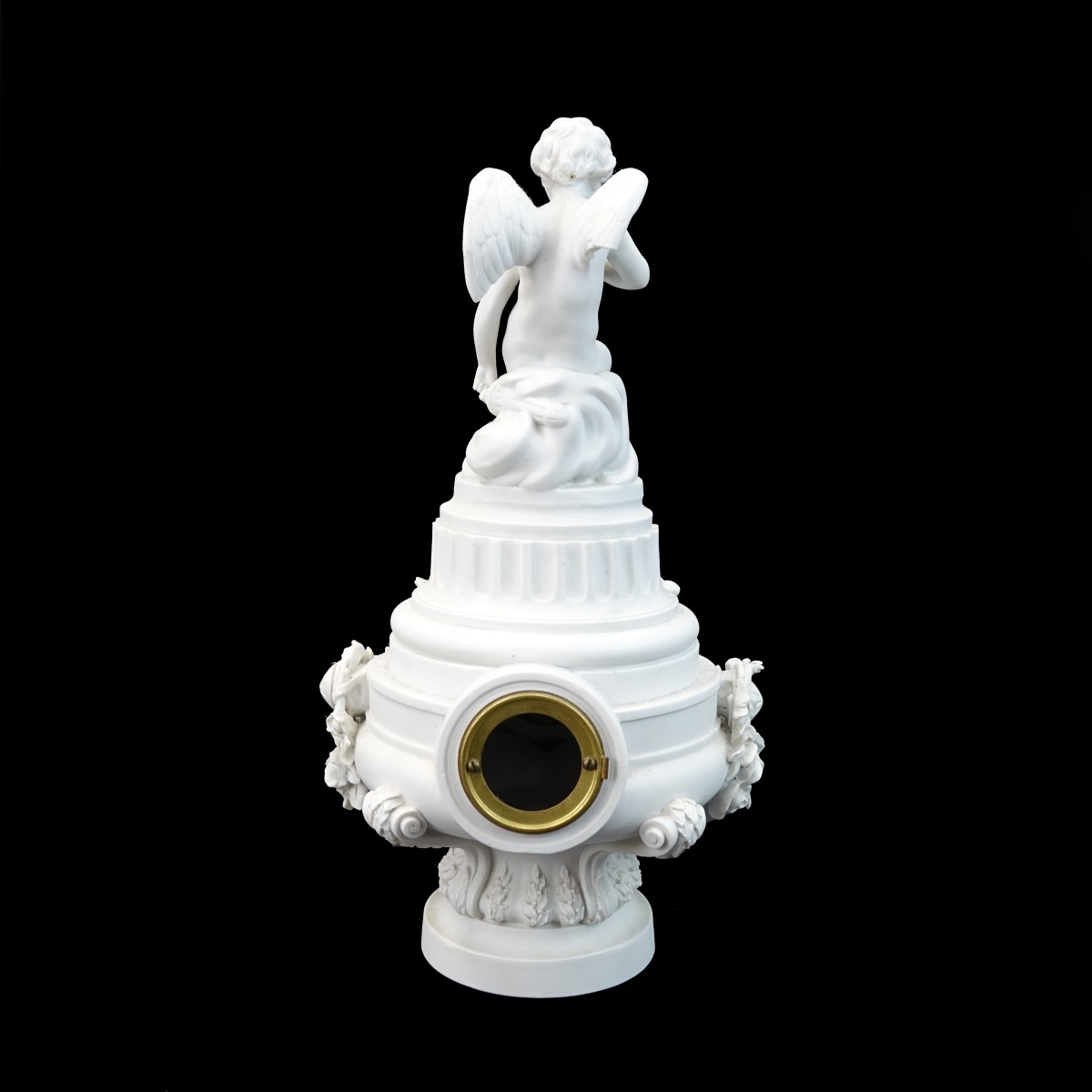 Sevres Style Bisque Porcelain Clock