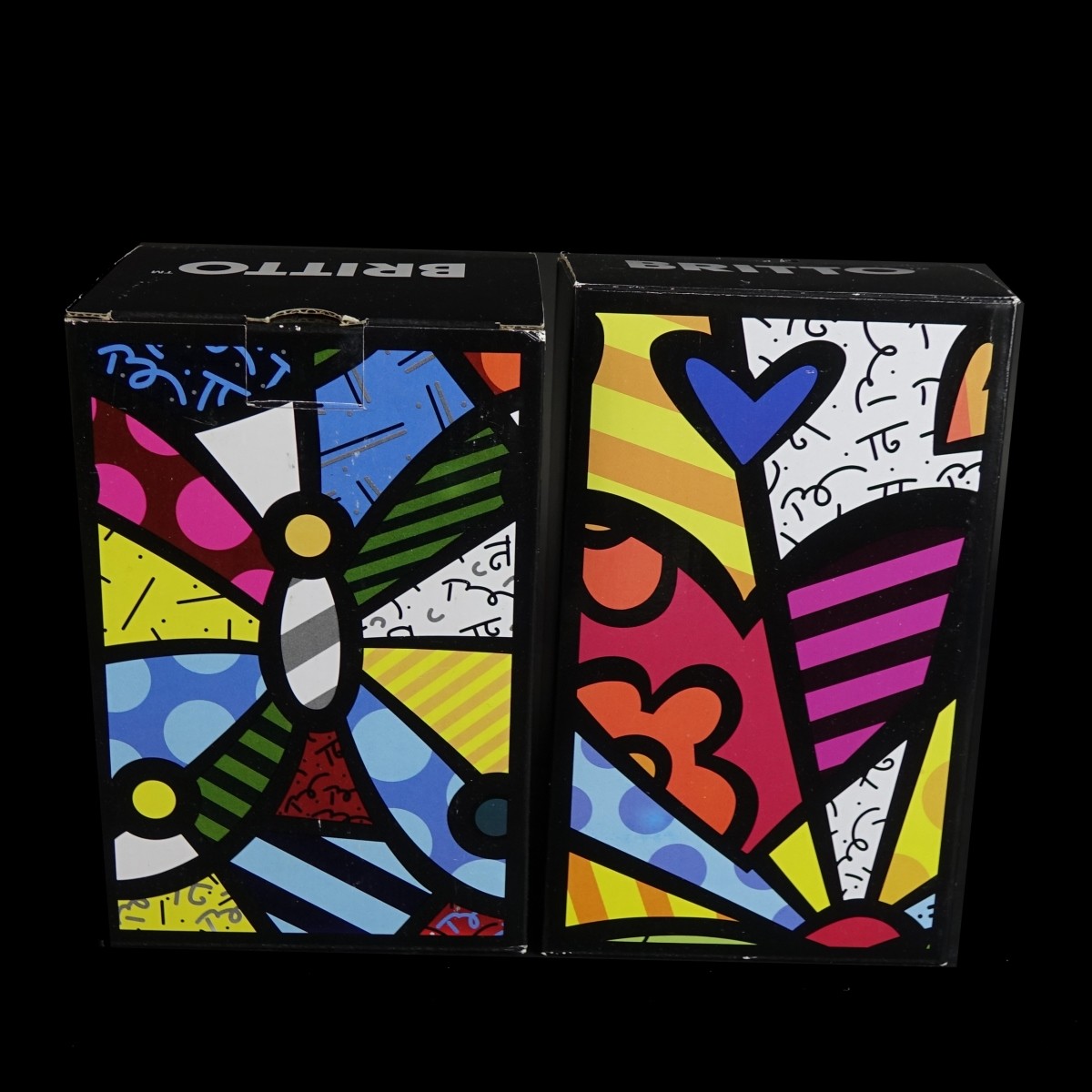 Four (4) Romero Britto Porcelain Tableware