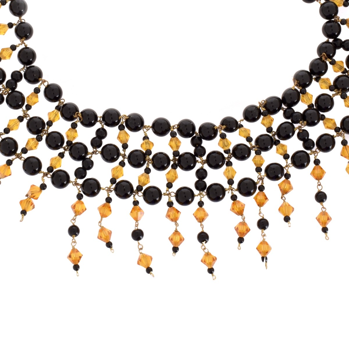 Black Onyx Bead Necklace