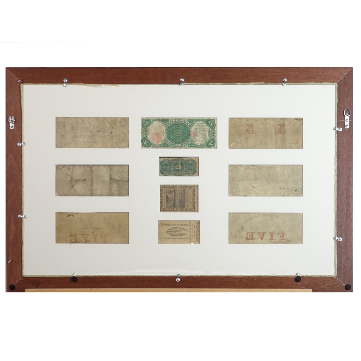 Antique Framed Paper Currency