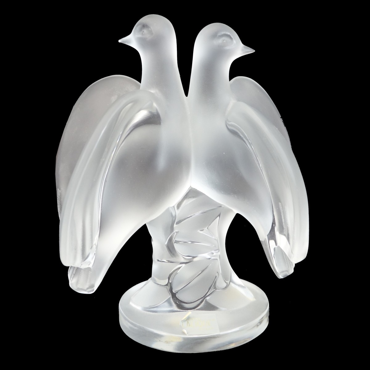 Lalique Double Bird Sculpture